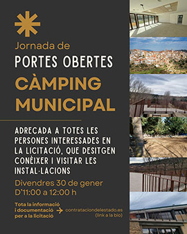 El Ayuntamiento de Vilafranca busca personas interesadas en el camping municipal con una jornada de puertas abiertas