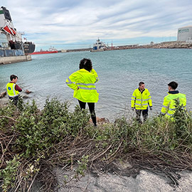 PortCastelló y la UPV colaboran en I+D para validar materiales marinos