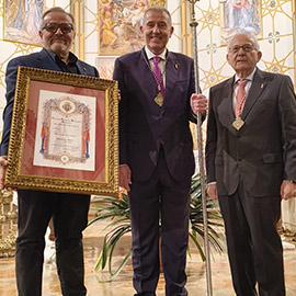 Vicent Sales,  Hermano Mayor de la Cofradía del Cristo de Medinaceli