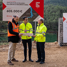 La Diputación de Castellón invierte 605.000 euros para mejorar la CV-105 entre La Sénia y Torremiró
