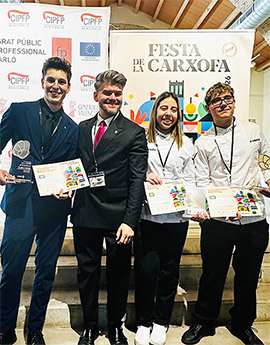 La Escuela de Hostelería de Castellón COSDA gana los primeros premios de cocina y coctelería en el concurso autonómico de Escuelas de Hostelería celebrado en Benicarló