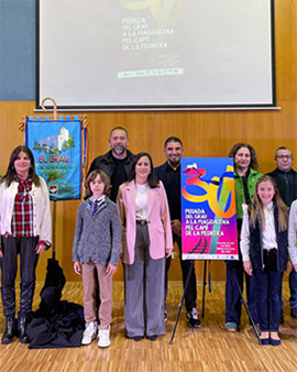 El renovado centro cultural La Marina se estrena con la presentación del cartel de la ‘pujada a la Magdalena pel camí de La Pedrera’