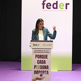 La Reina Doña Letizia preside el acto central del Día Mundial de las Enfermedades Raras en Castellón