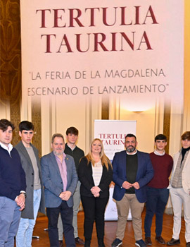 La Diputación de Castellón reúne a profesionales de la tauromaquia en la tertulia ´´La Feria de la Magdalena, escenario de lanzamiento´´
