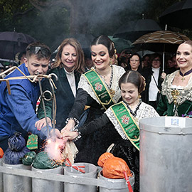 Mascletá anunciadora de la 80 edición de las fiestas