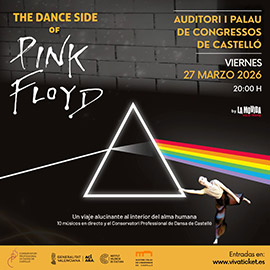 The dance side of Pink Floyd, música en vivo, danza y audiovisuales