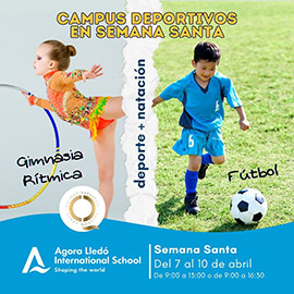 Agora Lledó presenta sus Campus de Semana Santa con inglés, deporte y piscina