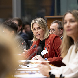 Marta Barrachina defiende en el Parlamento Europeo la cerámica sin reservas: ´No es solo un sector económico, es el corazón de nuestra provincia´
