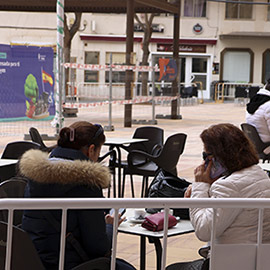 Onda encara la recta final del refugio climático de la Plaza España y habilita de nuevo las terrazas