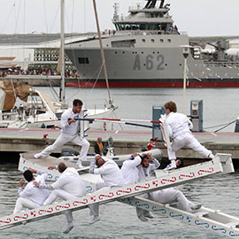40 personas participan en las justas marineras