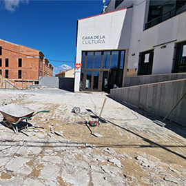 Vilafranca comienza la rehabilitación de la placeta de la Casa de la Cultura
