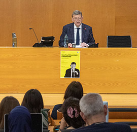 Ximo Puig, embajador de España ante la OCDE, analiza en la Universitat Jaume I los retos del multilateralismo en un mundo fragmentado