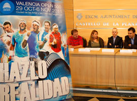El Club de Tenis Castellón acogerá del 1 al 9 de octubre  una fase clasificatoria del Valencia Open 500
