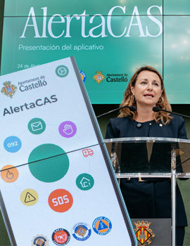El Gobierno de Castellón presenta la nueva aplicación ´´AlertaCAS´´que conecta a los vecinos de la capital con los servicios de emergencias