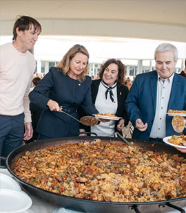 la III edición de la Paella Solidaria a favor de la Asociación de Parkinson de la Provincia de Castellón