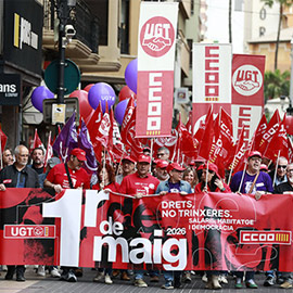 Castellón celebra el 1 de mayo, Día Internacional del Trabajo