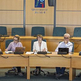 La rectora, Eva Alcón, cierra su etapa rectoral en la UJI con estabilidad presupuestaria y sostenibilidad financera
