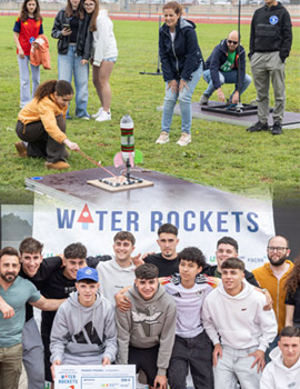 La quinta edición del concurso Water Rockets congrega a 350 participantes en la UJI