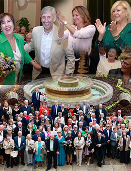 Castellón rinde homenaje a 54 parejas que celebran sus bodas de oro