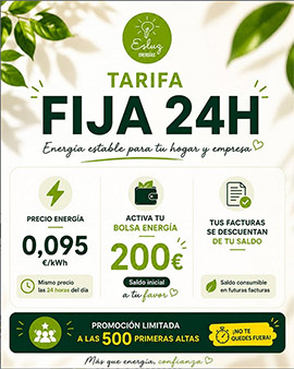 Nueva Tarifa fija 24h + Bolsa energía Esluz