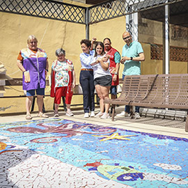 El talento de El Molí da forma a los murales que embellecerán el nuevo Mercado Municipal de Onda