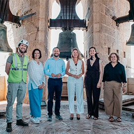 El Fadrí estrena iluminación LED en su escalera interior para mejorar la seguridad de los visitantes