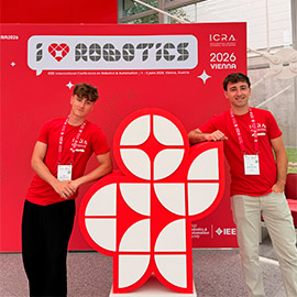Pau Montagut y Mario García obtienen el primer puesto en la competición internacional del congreso de robótica ICRA 2026