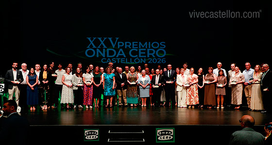 Emoción en el XXV aniversario de los Premios Onda Cero Castellón