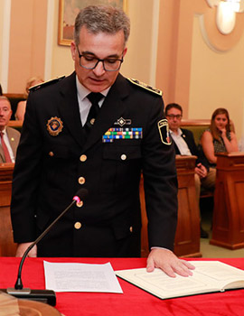 Francisco Javier Catalán toma posesión del cargo como Comisario Principal Jefe de la Policía Local de Castellón