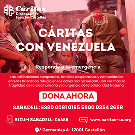 Cáritas Diocesana de Segorbe-Castellón, con Venezuela