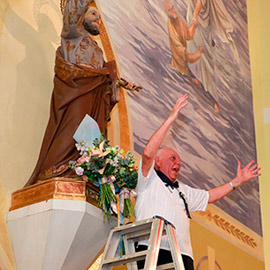 El Grao se vuelca con Sant Pere en la tradicional ofrenda floral