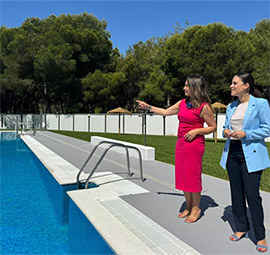 El Patronato de Deportes de Castellón activa la consulta en tiempo real del aforo de la piscina del Pinar del Grao