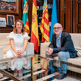 Carrasco y Lancis priorizan en su primer encuentro institucional avances en la promoción del talento, la cultura, el compromiso social y el alojamiento universitario