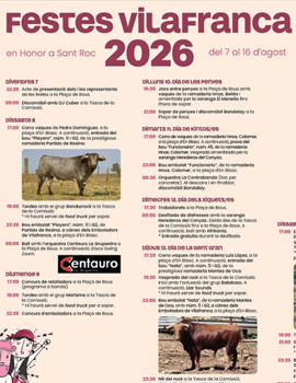 Comienzan las fiestas en Vilafranca
