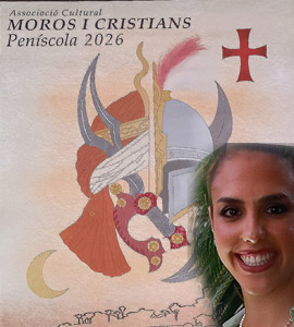 Marta Gual Irigoyen creadora del cartel ganador de Moros i Cristians de Peñíscola 2026