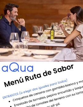 Menú semanal Ruta de Sabor de aQua Restaurant