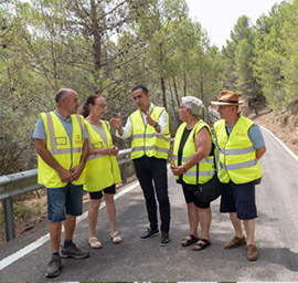 La Diputación de Castellón apuesta por una red viaria provincial segura y anuncia una inversión de 1,5 millones de euros para mejorar la CV-203 en Caudiel