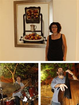 Inauguración de la exposición de  Claudia de Vilafamés con música de Jesús Gallardo