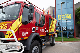 El Consorcio de Bomberos de la Diputación despliega un dispositivo preventivo de seguridad ante el paso de La Vuelta por la provincia