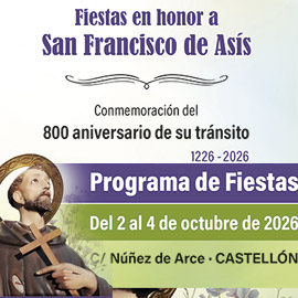 Fiestas en honor a San Francisco de Asís, del 2 al 4 de octubre en Castellón