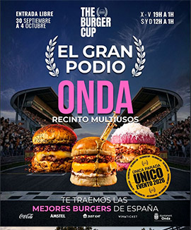 Onda acogerá por primera vez The Burger Cup con cinco días de gastronomía, música y ocio