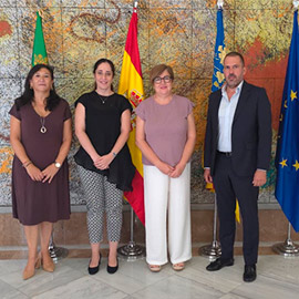 García Valls recibe a la nueva presidenta del Colegio Oficial de Graduados Sociales de Castellón, Rebeca Gordon