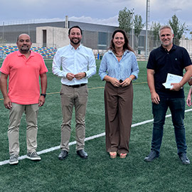 Castellón recepciona la renovación de la iluminación LED del campo de fútbol de Gaetà Huguet tras invertir más de 60.000 euros