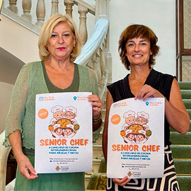 20 parejas de abuelos y nietos se reúnen este fin de semana en la plaza Fadrell con Senior Chef