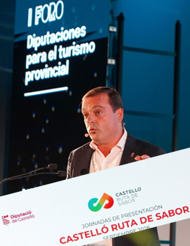 La Diputación defiende la calidad y excelencia de la gastronomía de Castellón en el I Foro de Diputaciones para el turismo provincial