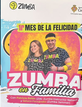 Clase gratuita de zumba en la Plaza Mayor para fomentar los hábitos de vida saludables