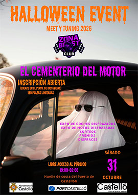 PortCastelló combina tuning y Halloween en una exposición de vehículos durante el mes de octubre
