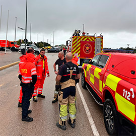 Castellón envía bomberos para apoyar los rescates en La Safor y La Marina Alta
