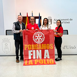 El Ayuntamiento de la Vall d´Uixó y el Rotary Club hacen visible la lucha contra la polio