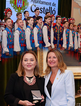 Recepción institucional en el Ayuntamiento de Castellón a la cónsul general de Ucrania en Barcelona en el marco de Ucraïna Fest